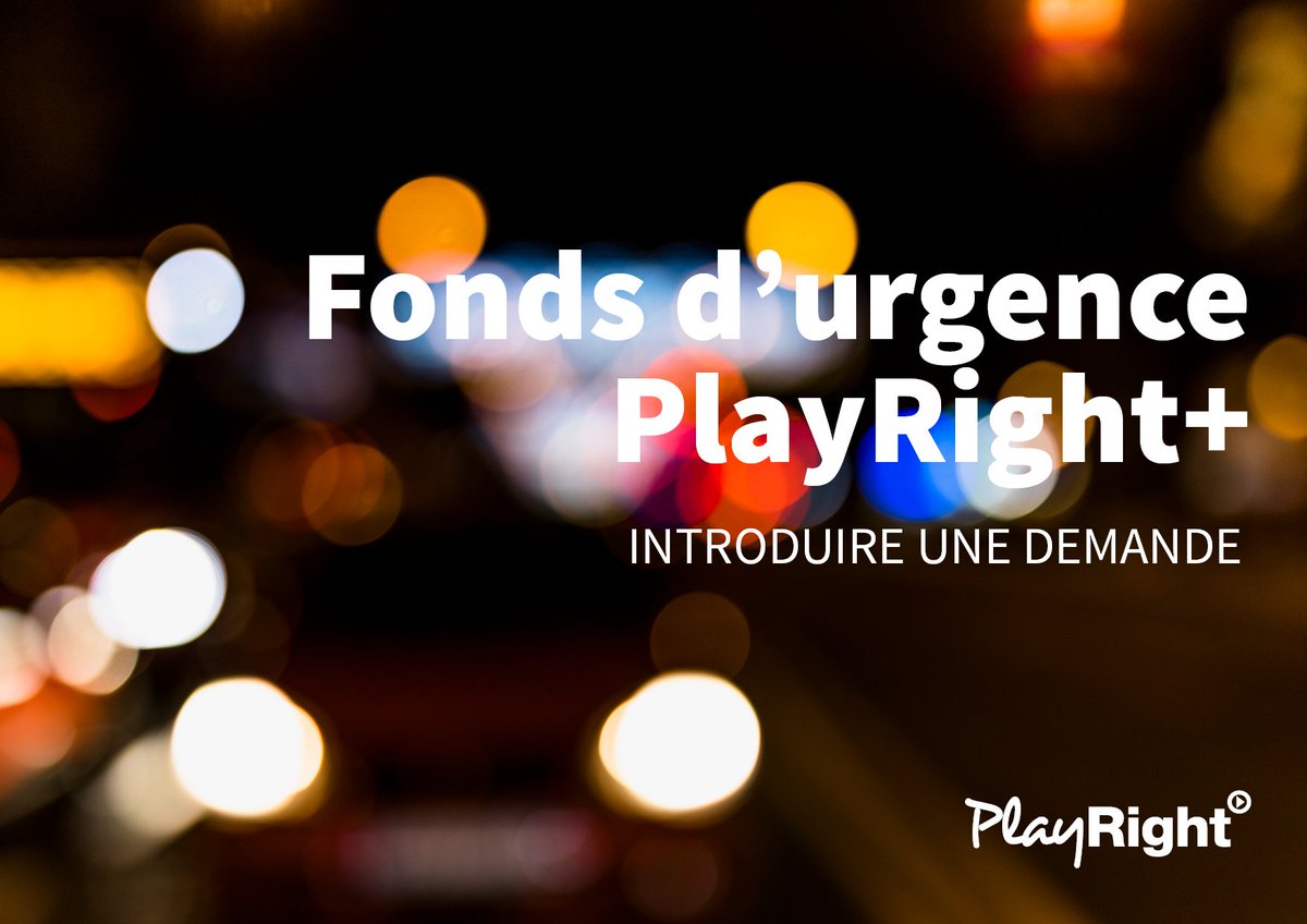 PlayRightbe's tweet image. @PlayRightbe  se mobilise et crée un fonds d’urgence pour ses #artistes membres . 
🔗 Rendez-vous sur cette page pour introduire une demande: playright.be/fr/fonds-urgen…
Deadline pour mars 2020: 19 /04/2020
