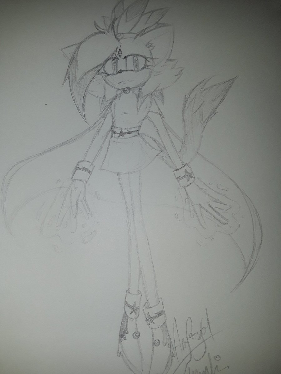 AmyRosy64's tweet photo. @BlueTheHedgie I drew your Silvaze fan child a while back, and I forgot to show you! Here you go! https://t.co/nyIB68aiG1