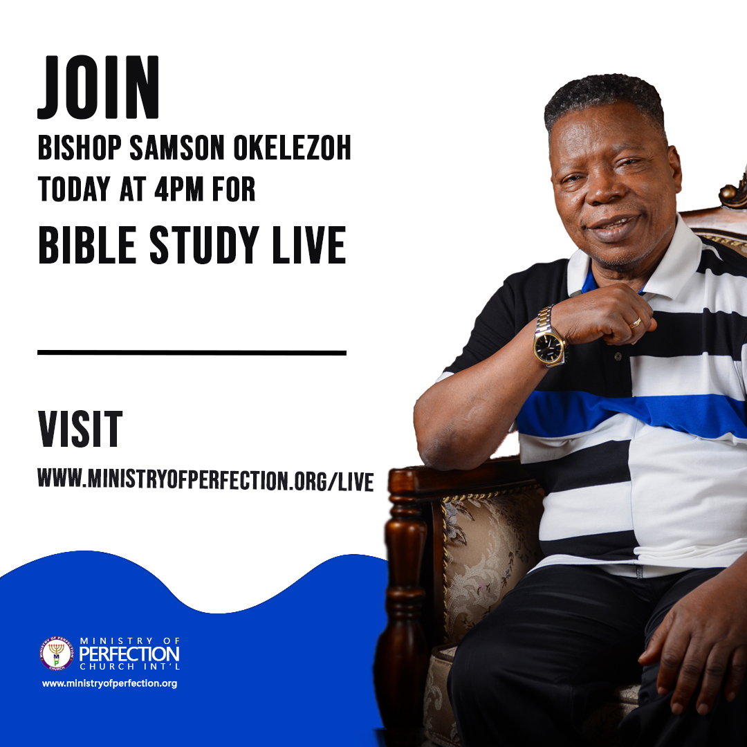 MOPCHQ's tweet photo. At a time when Nigerians and humans generally are overwhelmed with depressing news and anxiety triggers from #COVID19 and other stressors, Bishop Samson Okelezoh does a deep dive into the Word of God to remind us of our place in the world.
#BibleStudyLive
#ThursdayMotivation https://t.co/5GxgU4Pyfx