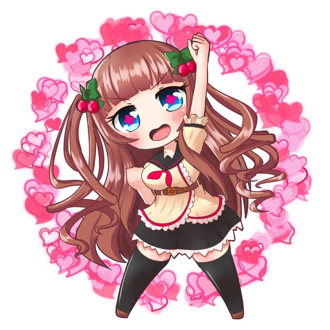 可愛さフルチャージ!!
#ちぇり絵 