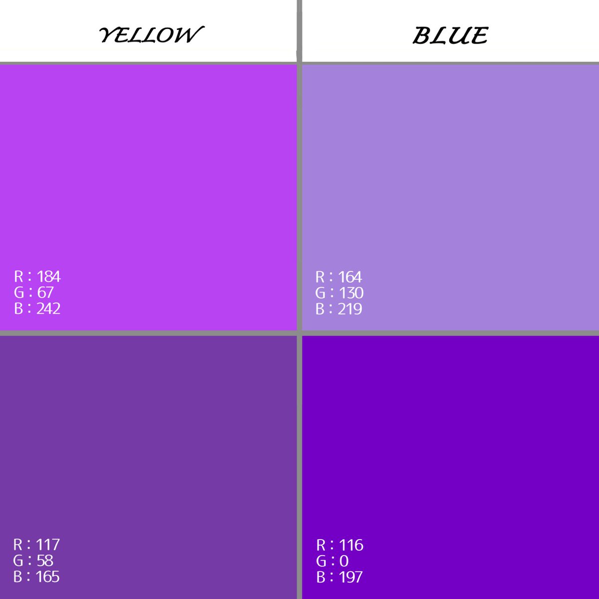ট ইট র 色折々 しきおりおり パーソナルカラー 骨格 顔タイプ診断 紫 をイエベとブルベに仕分けしました イエベさんは青紫というよりは気持ち赤紫 に近い感じです もし色味が強ければゴールドラメのシャドウやグロスでぐっと馴染みやすくなるので 紫好き