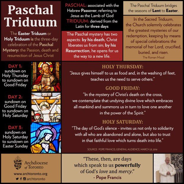 Caper_ont's tweet image. Today, we begin Easter Triduum the 3 day celebration of the Paschal Triduum. Holy Thursday, Good Friday, Holy Saturday leading into Easter Sunday. Celebrate on line with @DioceseHamilton #HolyWeekAtHome #StayHomeStaySafeStayHealthy