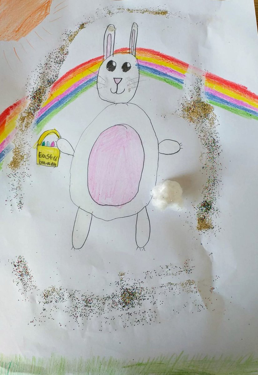 Mrsbow's tweet photo. @MerthyrVH 🐣🐰Entry from Sofia, age 9 🐣🐰 https://t.co/HeIby0wV1w