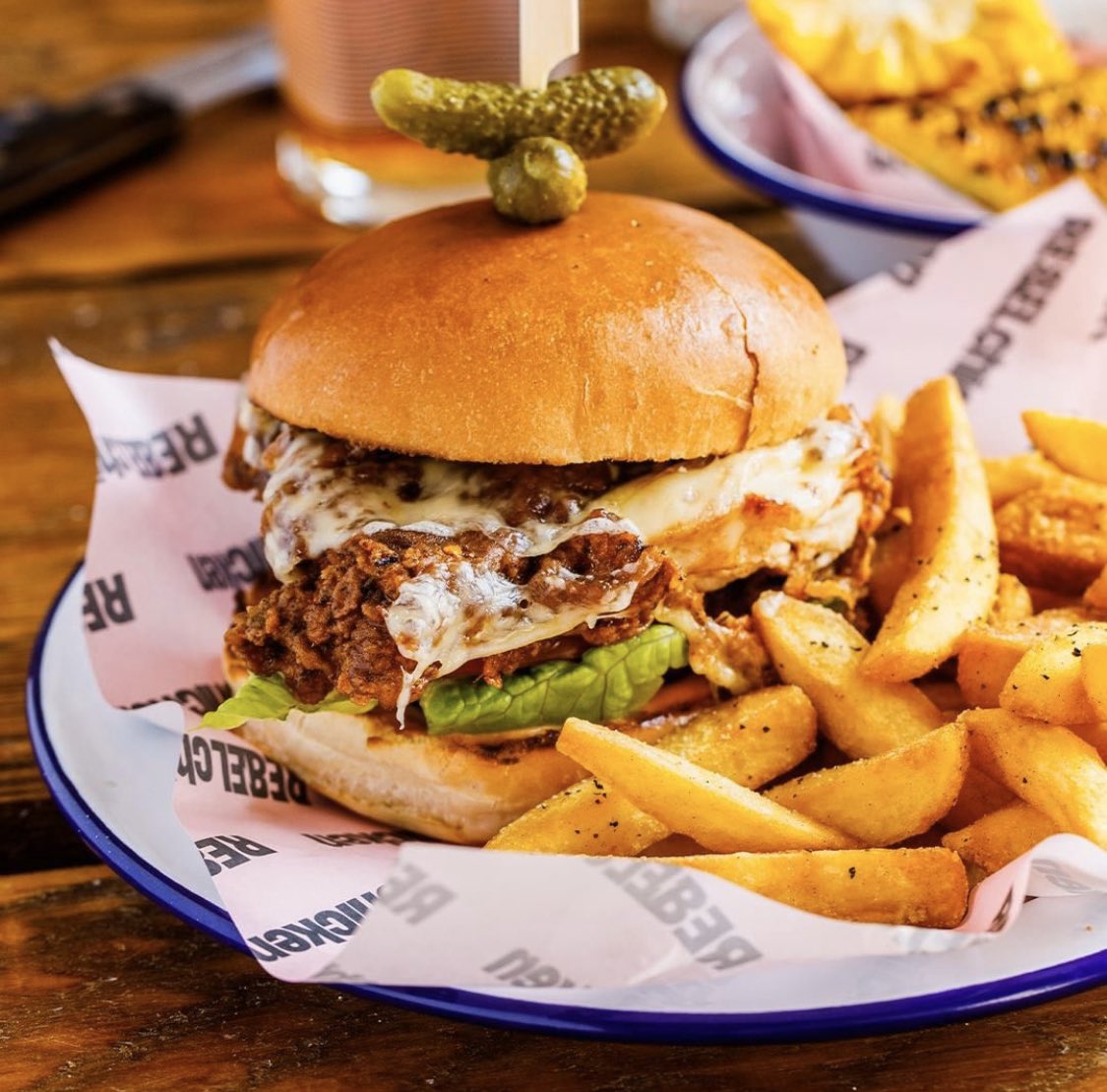 A throwback to the amazing Yard Burger ! 
Can’t wait to have you guys back in again so we can serve up some of this buttermilk badness. We are missing you all !! Stay Home, Stay safe...!
#rebelchicken #wearerebelchicken #buttermilkchicken #yardburger #burger #burgerporn #goodfood