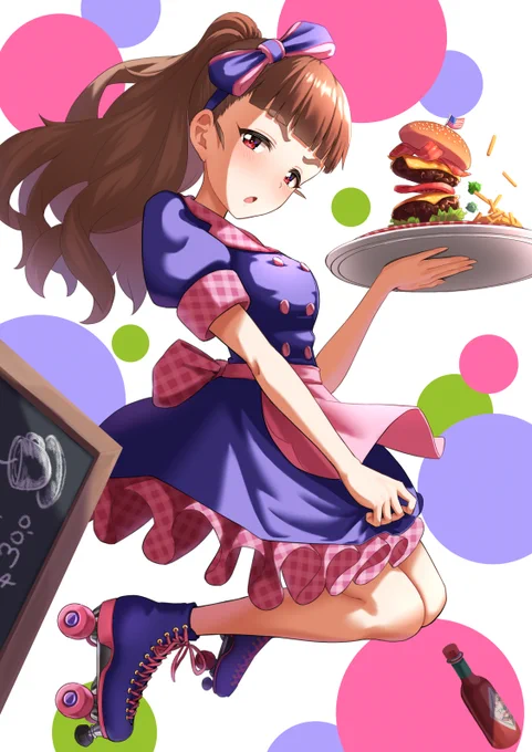 自分の大好きなものセットみたいな絵になりました。。
#奈緒リレー 
#みんなでなおすき 
#シンデレラガールへの虹色橋 