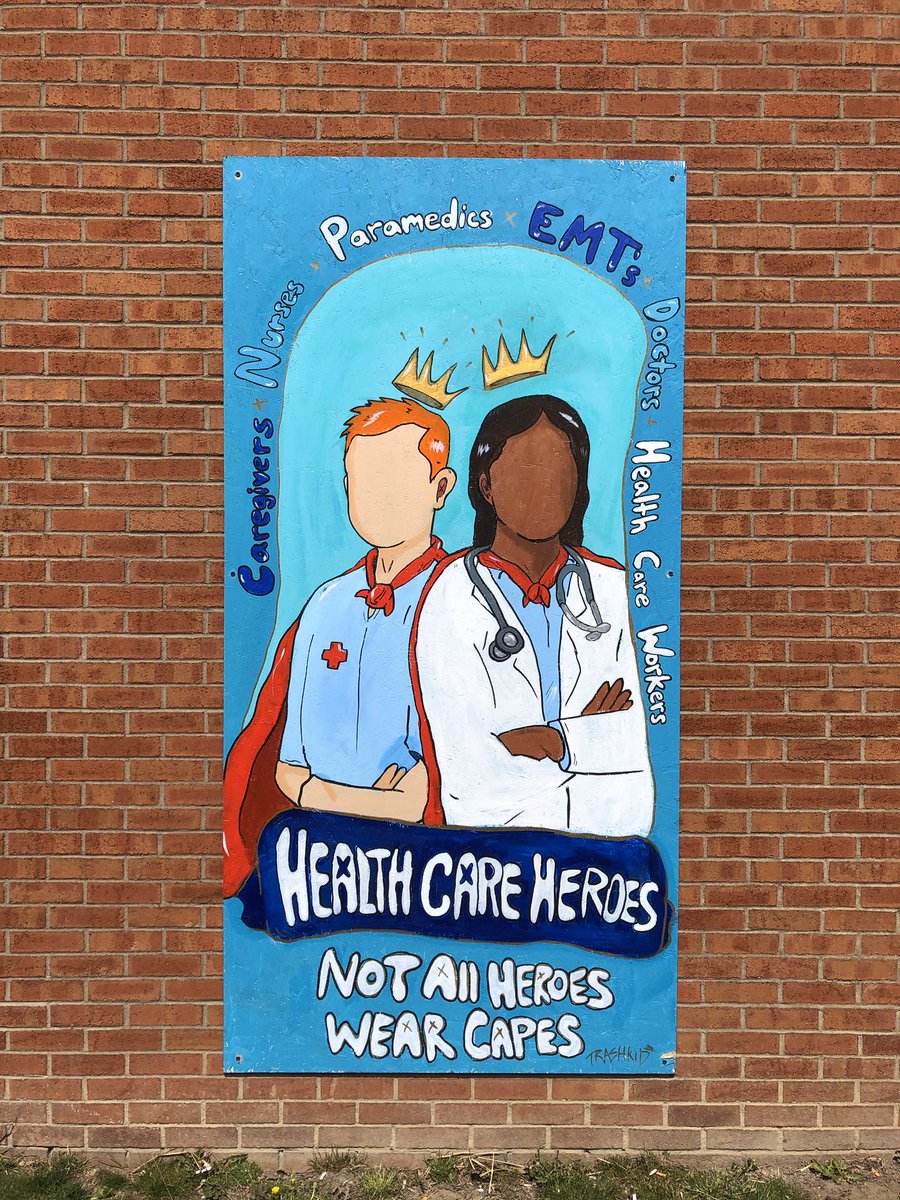 tonyiadicicco's tweet photo. Thank you @AlbanyMed and artists Trashkid, Cara Hanley, Chloe Harrison for working together with @acgallery to bring a message of hope and appreciation to essential workers. Moveable murals installed on Monday. #HealthcareHeroes #albanyny #publicart #COVID https://t.co/7h0bvUeuy7