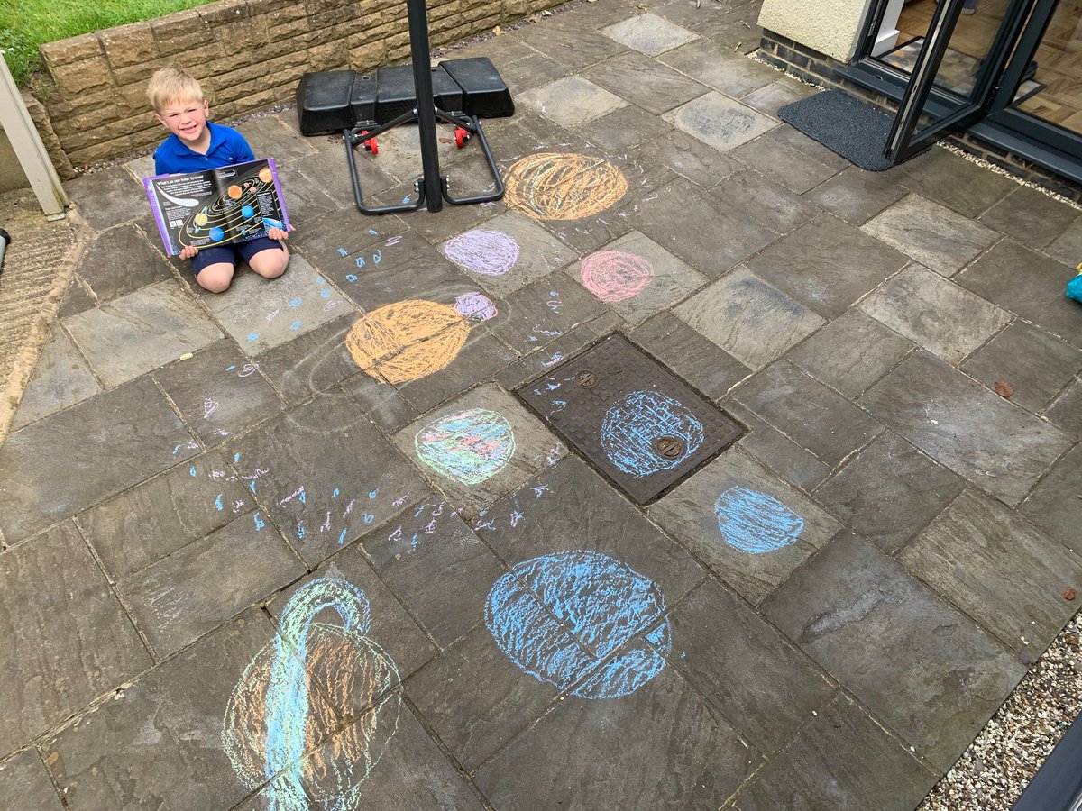 Summers_PR's tweet photo. @maddiemoate George and his solar system! https://t.co/NbF9Ltcl8h