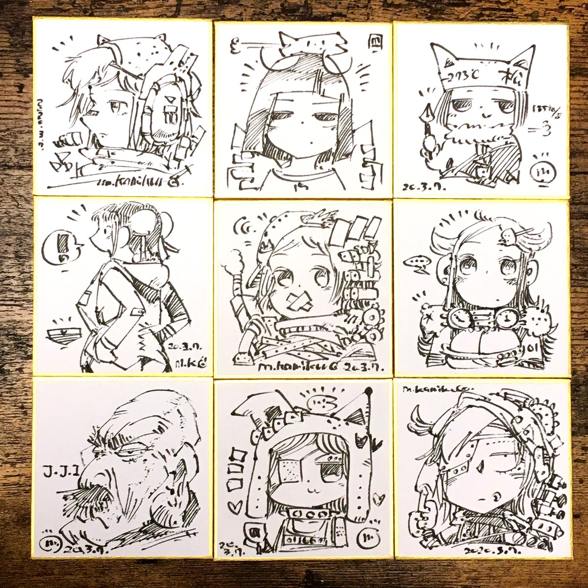 (明日のお絵かき配信開始と同時に、新刊と色紙原画もboothで公開するです ふふちょり) 