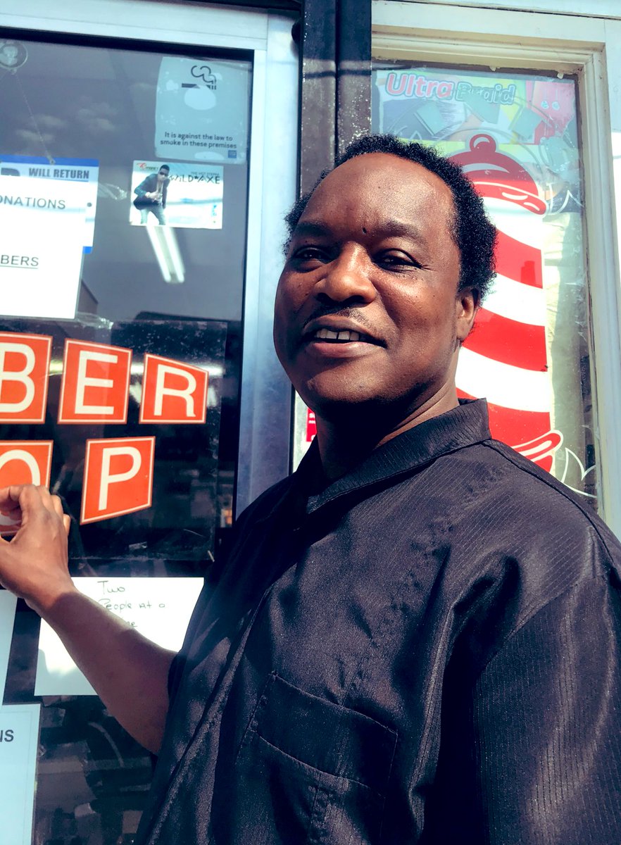 GFLewisham's tweet image. Can you help?  If you are a lesser known food hub/bank please can you contact us.  Here is Zyggy the owner of Progress barbers George Lane.  He can no longer work so has turned his shop into a food bank. Spent his own £ and is delivering to those in need.  #localhero #Lewisham