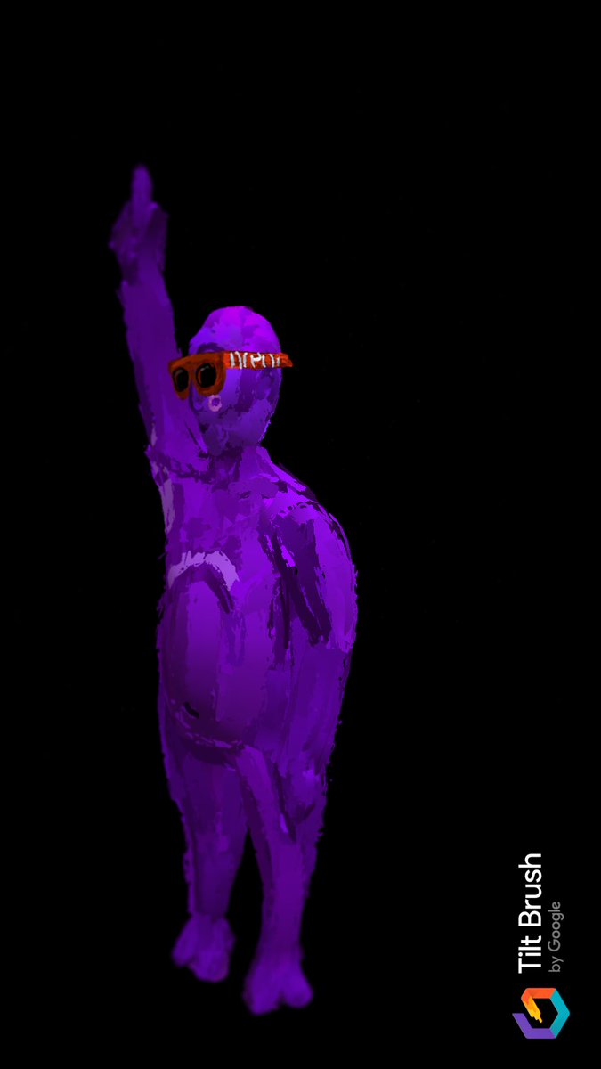 baiweiart's tweet photo. Today was a @tiltbrush day, finished a big project and uploaded works to poly. Couldnโt resist sharing these 3 developers of @Nreal with ya: meet Mr. Chick Cocker, Mr. Vio Le Purp and Oshi San!
@TiltBrushArt #fxgvr https://t.co/wmg92b8GgL
