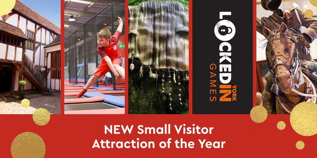 #BarleyHall <a href="/Energi_York/">Energi York</a> <a href="/LockedInYork/">Locked In Games York</a> <a href="/Mothershiptons/">Mother Shipton's</a> and <a href="/YorkArmyMuseum/">York Army Museum</a> – who will be the Small Visitor Attraction of the Year? Sponsored by #yorkpass. Find out on 23 April at #VYTA20 broadcast by @minsterfm!