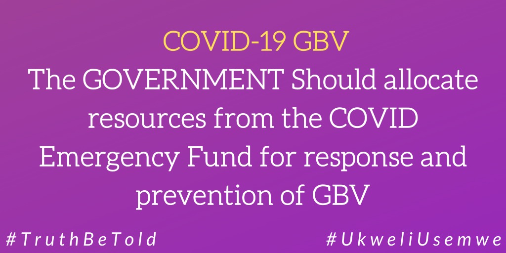 BeatriceNjeri_K's tweet photo. Now that GoK does not have a known shelter or safe house for victims of GBV can they find them now? They were able to find numerous quarantine facilities, no reason why they can't give women a safe haven.
#UkweliUsemwe 
#WithHer https://t.co/9fMBxhPz2c