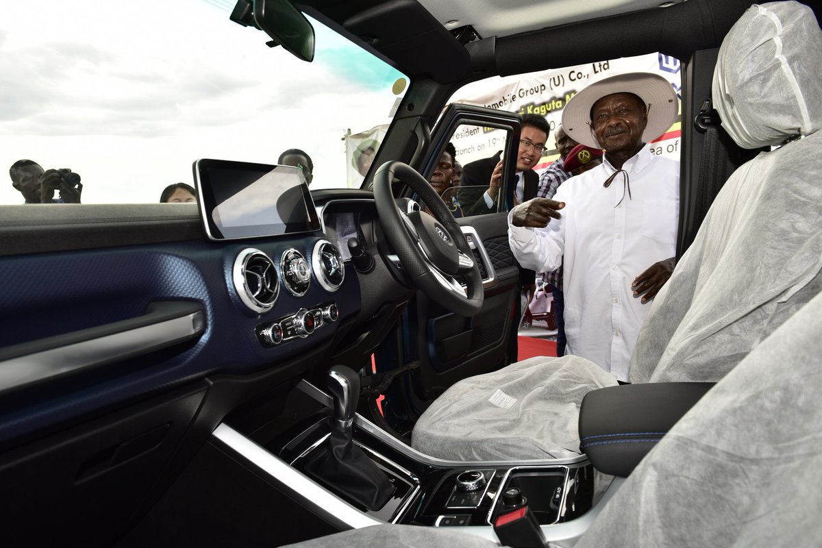 MbaleSino's tweet photo. On March 19th, 2020, H.E. President Museveni laid the foundation for Automobile Group Co., Ltd in Park. https://t.co/VL04nakC3W