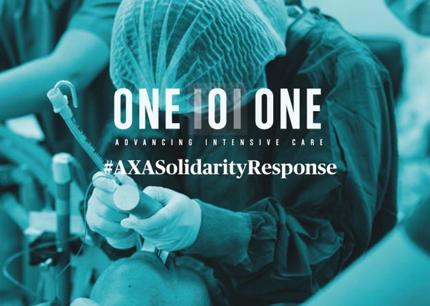 Proud to engage our colleagues and distributors in stepping up our support to Intensive Care Units in the fight against #COVID-19. #AXA will donate 5€ for each post from our colleagues to <a href="/101fund/">101fund</a> and its network of over 1200 ICU across 60 countries. #AXASolidarityResponse 🙏