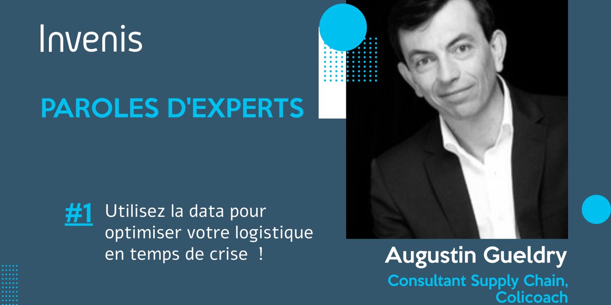 #Paroles d'#experts| #1 Utilisez la #data pour optimiser votre #logistique en temps de crise ! 

@Augustingueldry, consultant spécialisé en #SupplyChain, chez @COLICOACH répond à nos questions 👉bit.ly/2Xoyq4O

#Logistics #BigData #Analytics