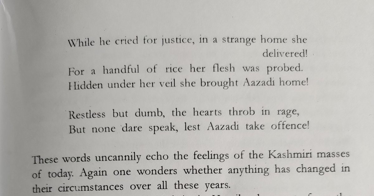 His biting sarcasm is clearly reflected in the poem "Azadi"The translation is from the introduction to "Kath" by Neerja Mattoo. There are more translations of this poem available but this one is my favourite.
