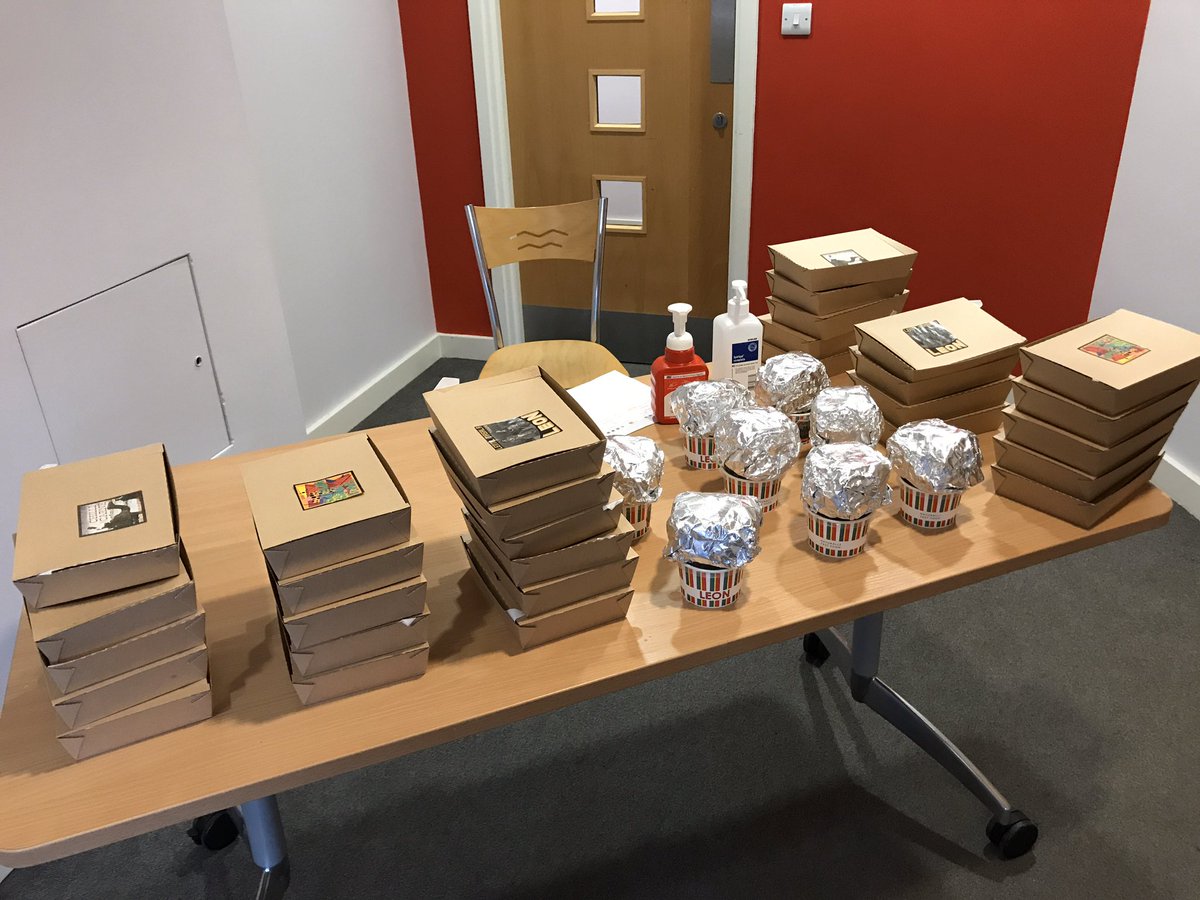 Before this pandemic, they were paediatric doctors, theatre nurses, physiotherapists and surgeons but as the crisis continues they’re all becoming ITU workers. Thanks @leonrestaurants for providing lunch on this vital training day #LEON <a href="/NHSHomerton/">HHFT</a> <a href="/HomertonSafety/">PatientSafetyHomerton</a>