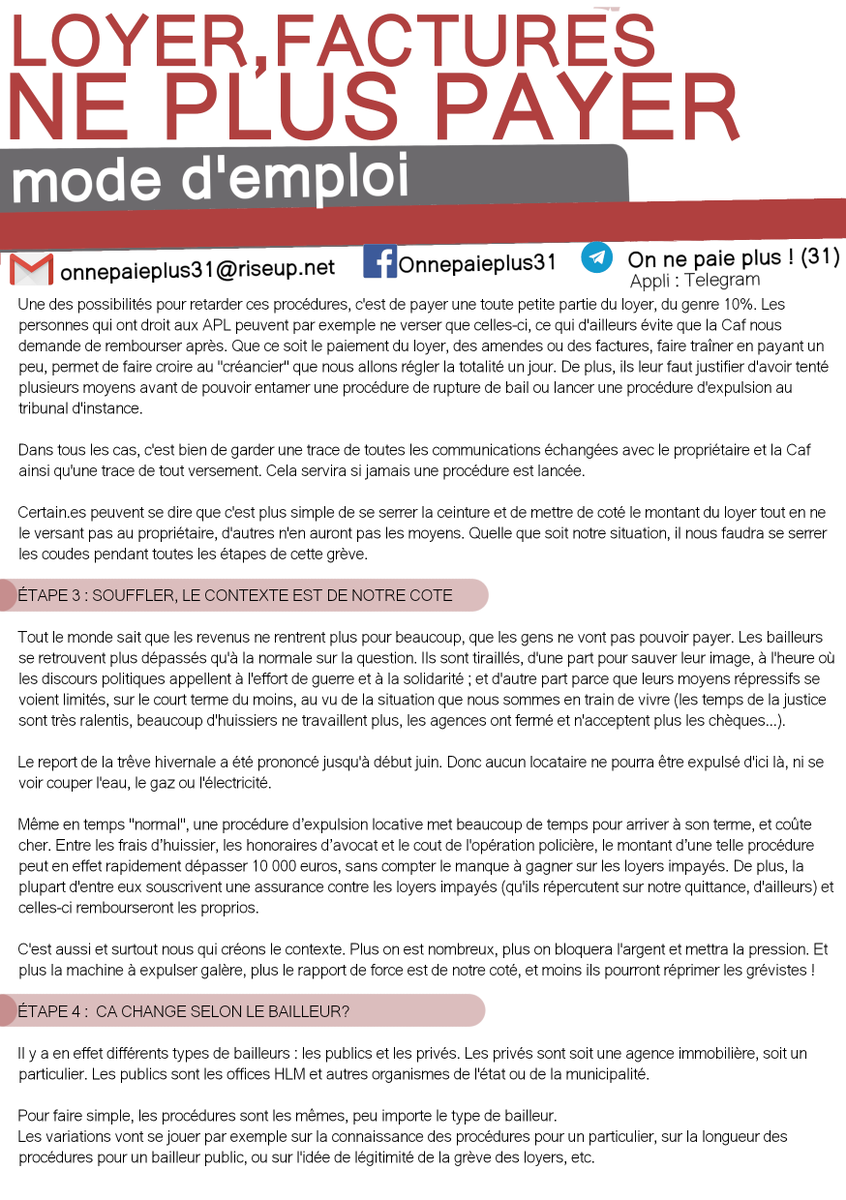 Libertaires_'s tweet photo. Sur #Toulouse comme partout dans le monde, effectuons la #grève des #loyers ! Voici un petit mode d'emploi fait par des copains #toulousains. 

#RentStrike  #RentFreeze2020  #Grevedesloyers https://t.co/fiC7gKDyDP