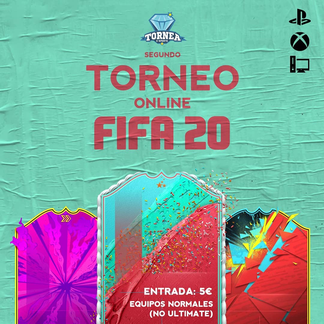 torneaesports's tweet photo. II TORNEO ONLINE DE #FIFA20 
Sea cual sea tu plataforma, te traemos este torneo online de equipos normales (no ultimate) en el que puedes participar si quieres pasar esta cuarentena mucho más rápido 😜
Puedes apuntarte en nuestra web o consultarnos por MD.
https://t.co/Ory5jTW3wR https://t.co/80MG8gM9ol