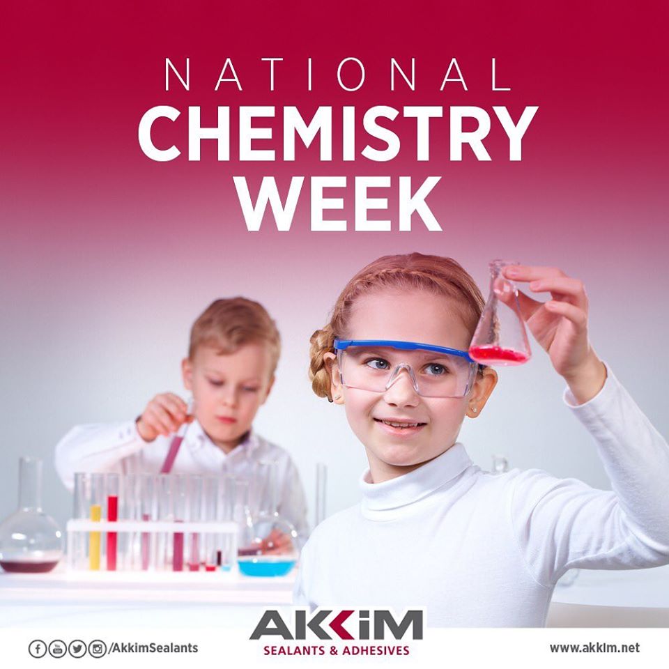 Kimyaya gönül vermiş tüm meslektaşlarımızın Kimya Günü'nü ve Kimyagerler Haftası'nı kutlarız.

We congratulate the of Chemistry Week of all colleagues working in the field of chemistry. #akkimsealants #kimyagerlerodasi #kimya #kimyager #kimyagünü #kimyahaftası #chemist #chemistry