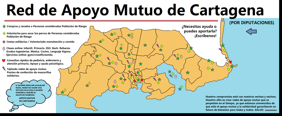 ua_cartagena's tweet photo. ⚫️🔴 Red de Apoyo Mutuo de Cartagena 
(Por barrios/diputaciones) 🔴⚫️ https://t.co/3uHZgdf2OE