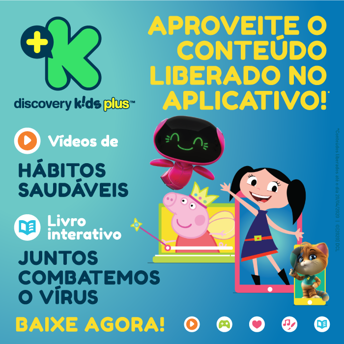 megabittelecom's tweet photo. CONTINUA LIBERADO!!!
Quer ter conteúdos bem legais pra criançada aproveitar melhor a quarentena? Baixe GRÁTIS o aplicativo.
#discoverykids #aplicativoparacrianças #appkids #showdaluna #peppapig https://t.co/2E2sytsWHk