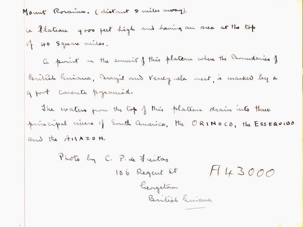 Gfv On Twitter Otra Vista Espectacular Del Monte Roraima Pero Desde Nuestro Territorio Esequibo Antigua Guayana Britanica Hoy Bajo Control De Guyana Que Estimamos Fue Tomada A Mediados De La Decada De