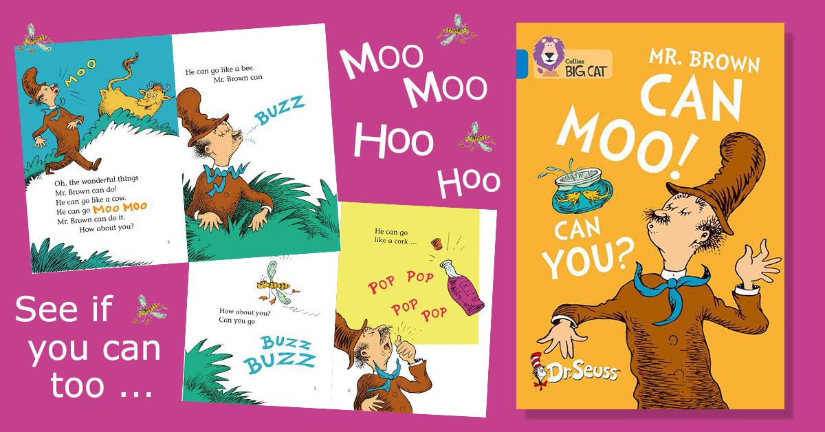 CollinsPrimary's tweet photo. Take a book To a nook Take a seat And have a look You might find a cat Who wears a hat Perhaps a rhyme that beats in time with that cat who wears a hat as he takes a book to a nook and then sits down to have a look. https://t.co/wQmv79Tk21 #DrSeuss #CollinsBigCat #CollinsClassics https://t.co/aNl9S1nOmI