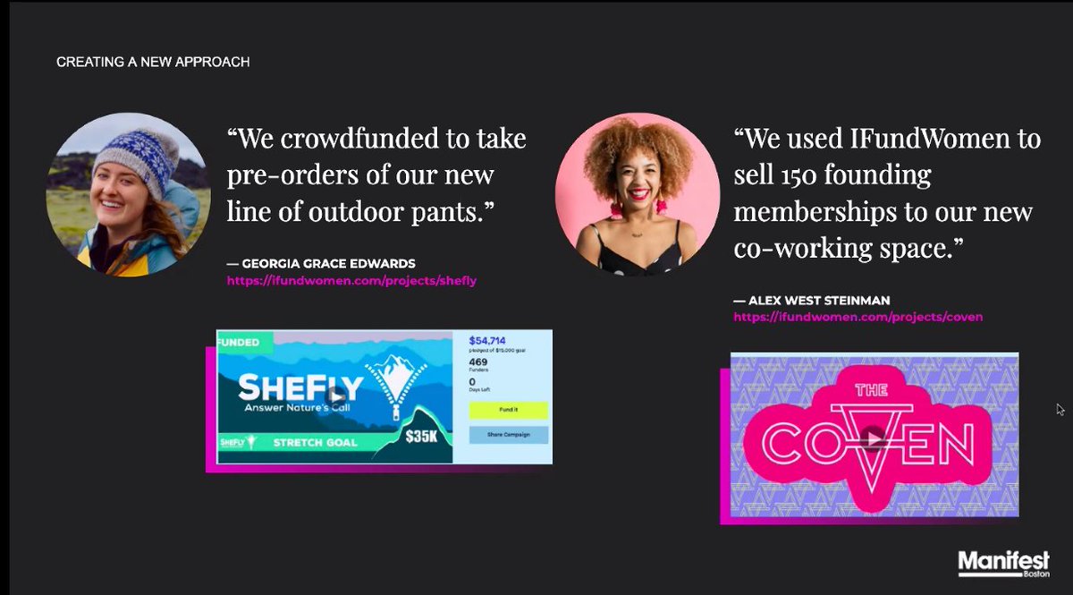 "You don’t just decide one day to run a marathon. You have a training program, a plan of how you’re going to get there. That’s really what  #crowdfunding is for your business." - Kate Anderson,  @iFundWomen  #ManifestMornings