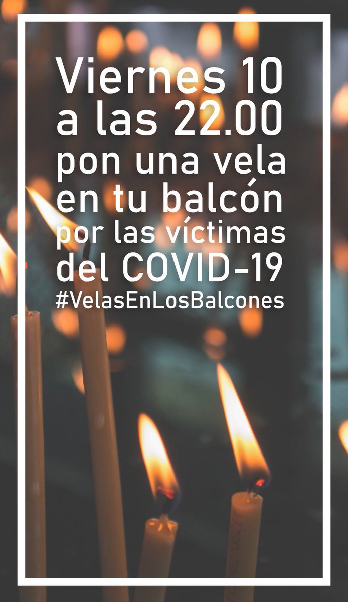 NoticiasTrading's tweet photo. Por las víctimas de #COVIDー19.

Una vela en el balcón el Viernes 10 a las 22:00. https://t.co/m16Do7n7mL