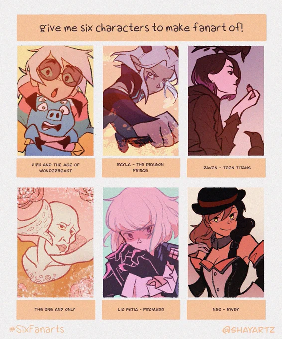 Did the #sixfanartchallenge and bOY that was fun! 
