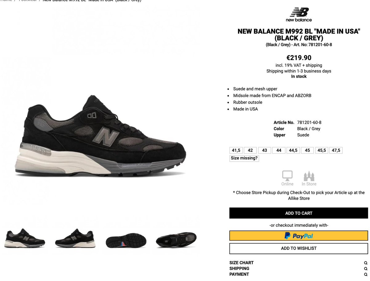 new balance 992 34