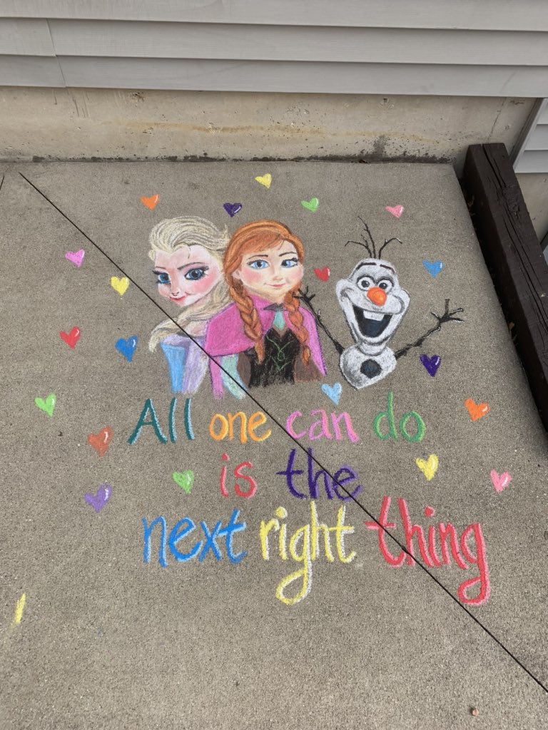 AprilKever's tweet image. Spreading love and joy! We will get through this! #WeareNACS #DayofHope #chalkyourwalk