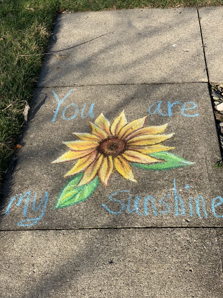 AprilKever's tweet image. Spreading love and joy! We will get through this! #WeareNACS #DayofHope #chalkyourwalk