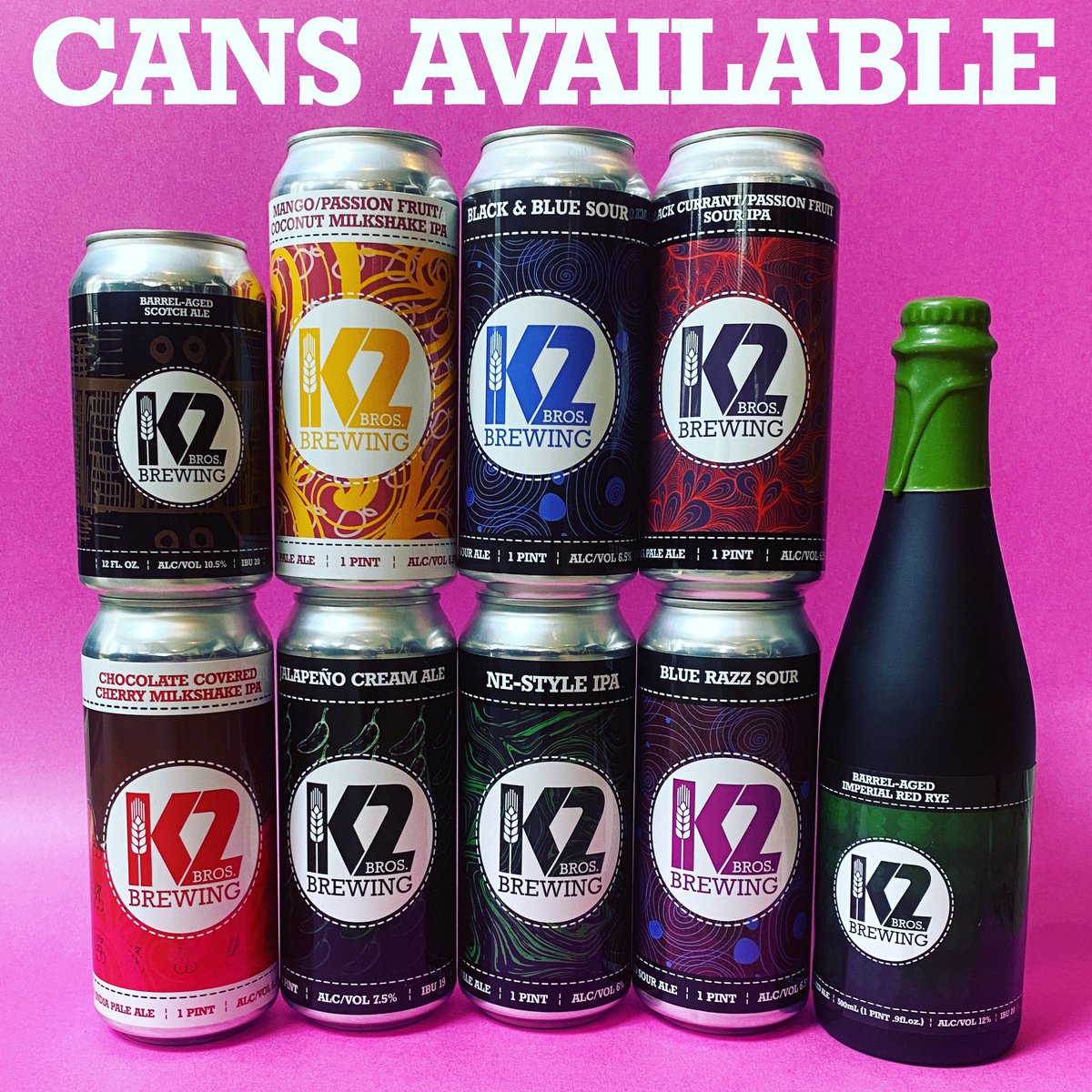 K2_Brewing's tweet photo. Cans to go @K2_Brewing https://t.co/PQ2gsT4HbB