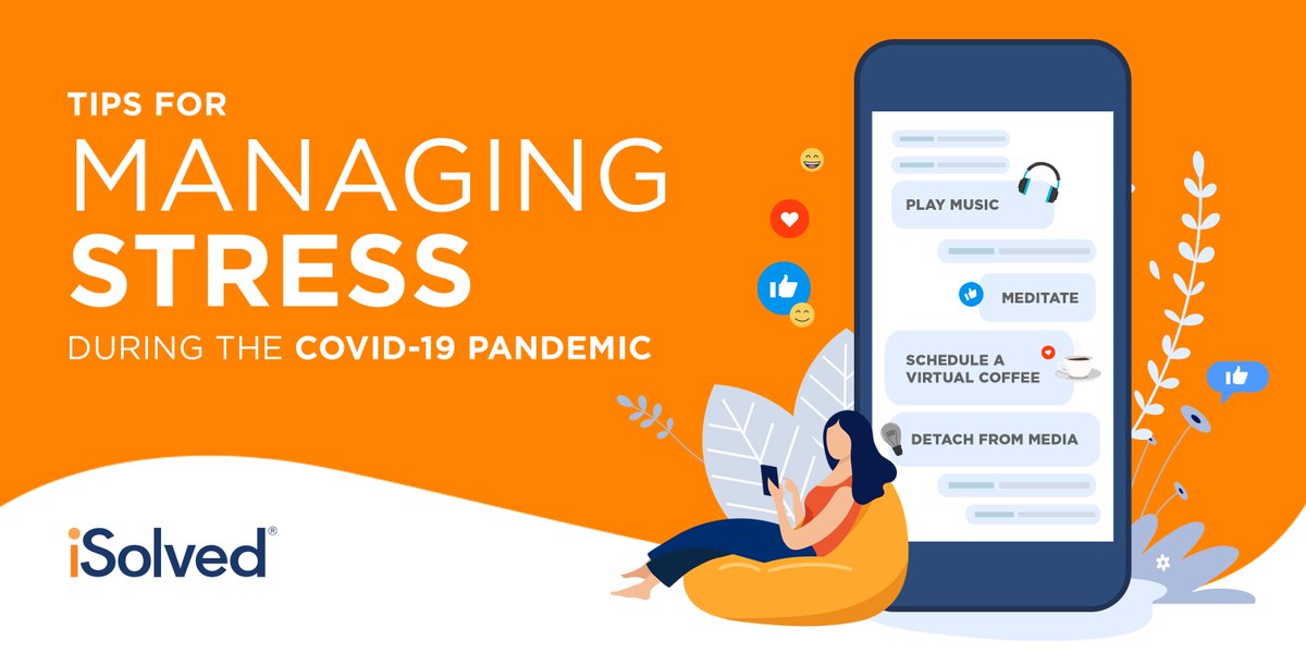Check out some tips for managing stress during the COVID-19 pandemic. 😌 hubs.ly/H0pl3m_0 #COVID19 #WorkFromHome