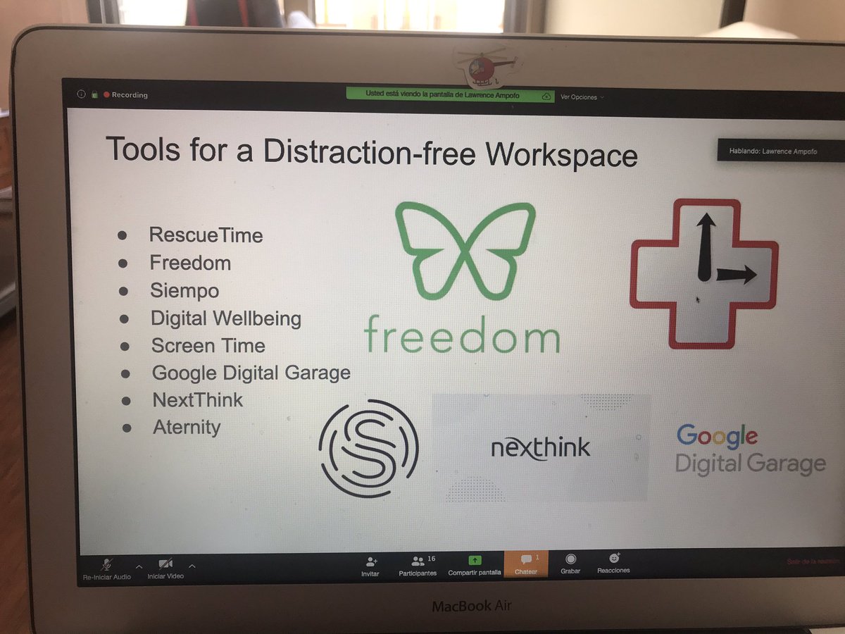 Tools for a distraction-free workspace

But what I really love is the concept of digital declutter ... I’m going to review my way of working at home

Thanks to @YouthBizInt and @digitalmindful for this learning opportunity