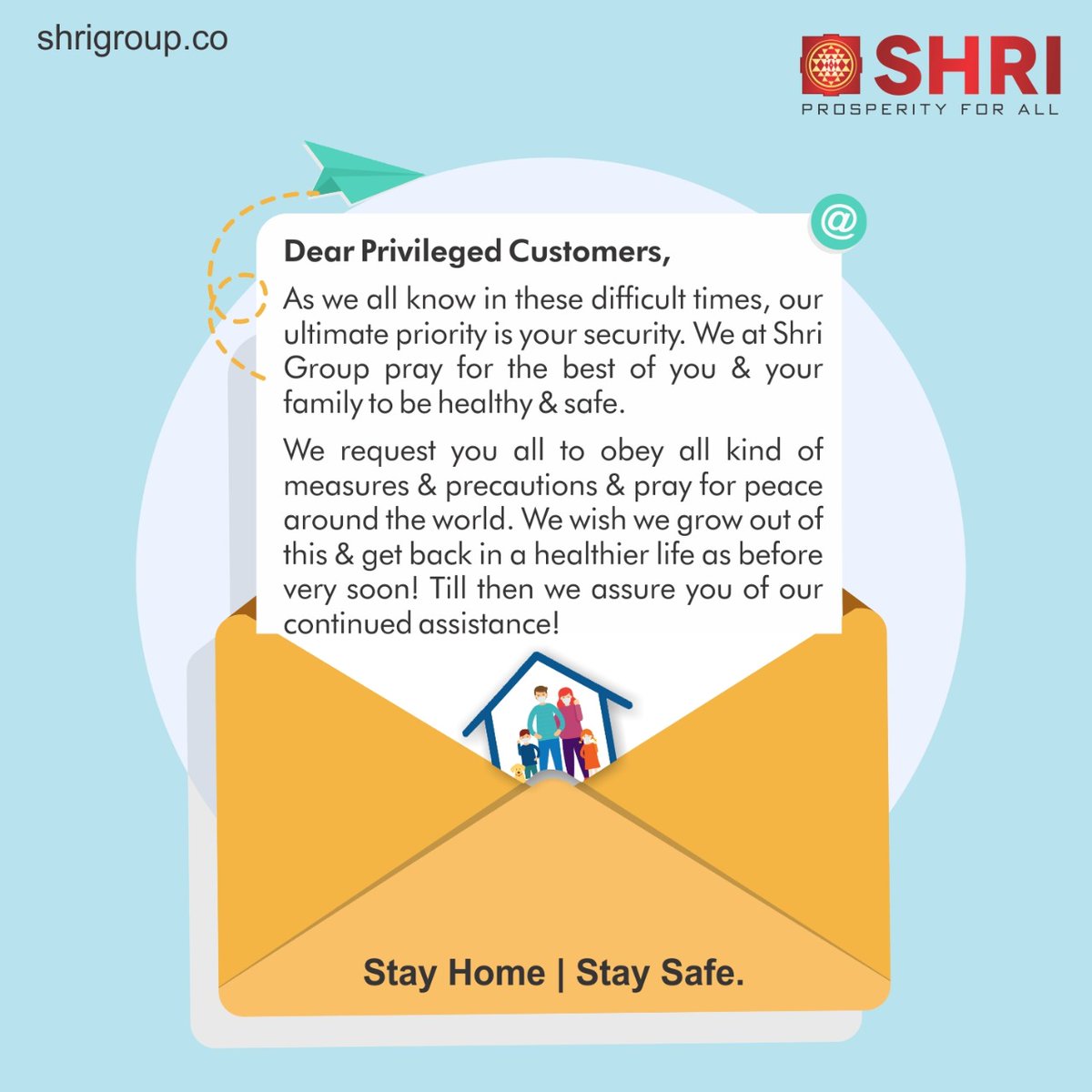 Your home is the safest place you can be. #StayHomeStaySafe

#StayHomeIndia #IndiaFightsCorona #SocialDistancing #SafetyFirst #ShriGroup #RealEstate #GreaterNoidaWest