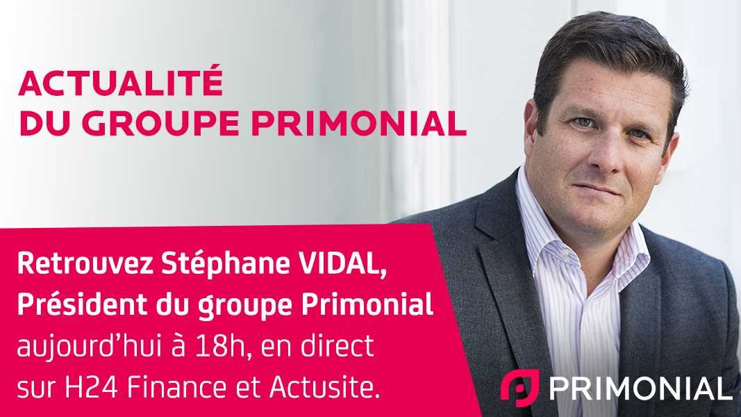#CGP <a href="/StvVidal/">Stéphane Vidal</a>, Président <a href="/Primonial/">Primonial</a>, fait le point sur l'actualité et les perspectives du Groupe et du secteur en cette période de confinement. Rendez-vous ce soir à 18h en direct pour une émission spéciale "Et plus Encore" sur <a href="/H24Finance/">H24 Finance</a> <a href="/Actusite/">Actusite</a> > lnkd.in/d54GF63