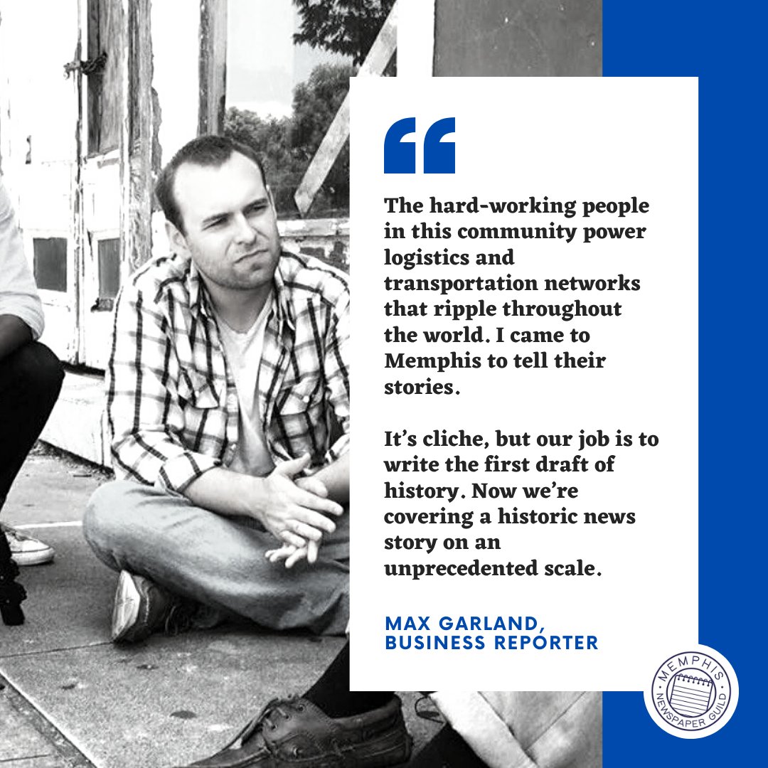 Journalism shows that stories matter. Here are ours. From  @MaxGarlandTypes: “Without journalists questioning and challenging officials...how much would we...know about COVID-19’s spread? I don't know anyone who would feel safer with less information.”  https://memphisnewsguild.com/  /8