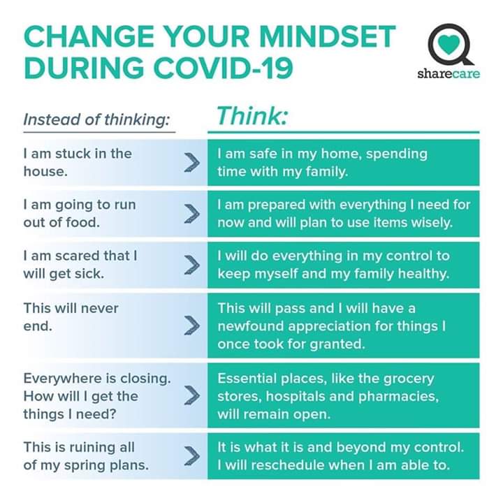We understand that this is hard for everyone's mental health. Please stay home and save lives ❤️You can do this 💪 #COVID19 #coronavirus