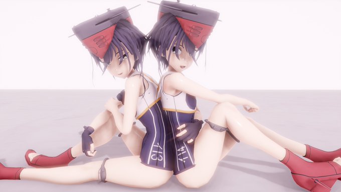 箸休めに伊13&伊14姉妹弄っていた 