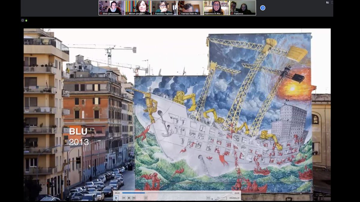 Rome_CM's tweet photo. Our first event in a virtual space was amazing! @MuriSicuri took us to a custom-made walking tour of Rome’s #StreetArt and artist Flavio Solo joined us! We also had the chance to discover the art of @karla_Ilustra THANK YOU. You’ve flooded us with vital energy!🌊 https://t.co/ZL1ANxDohc