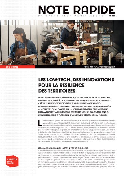 Des exemples d’innovation par le #design dans cette étude <a href="/linstitutPR/">L'Institut Paris Region</a> sur les low-tech et la résilience des territoires  @Lincrevable_ <a href="/K_Ryole/">K-Ryole - Véhicules électriques intelligents</a> institutparisregion.fr/fileadmin/NewE…