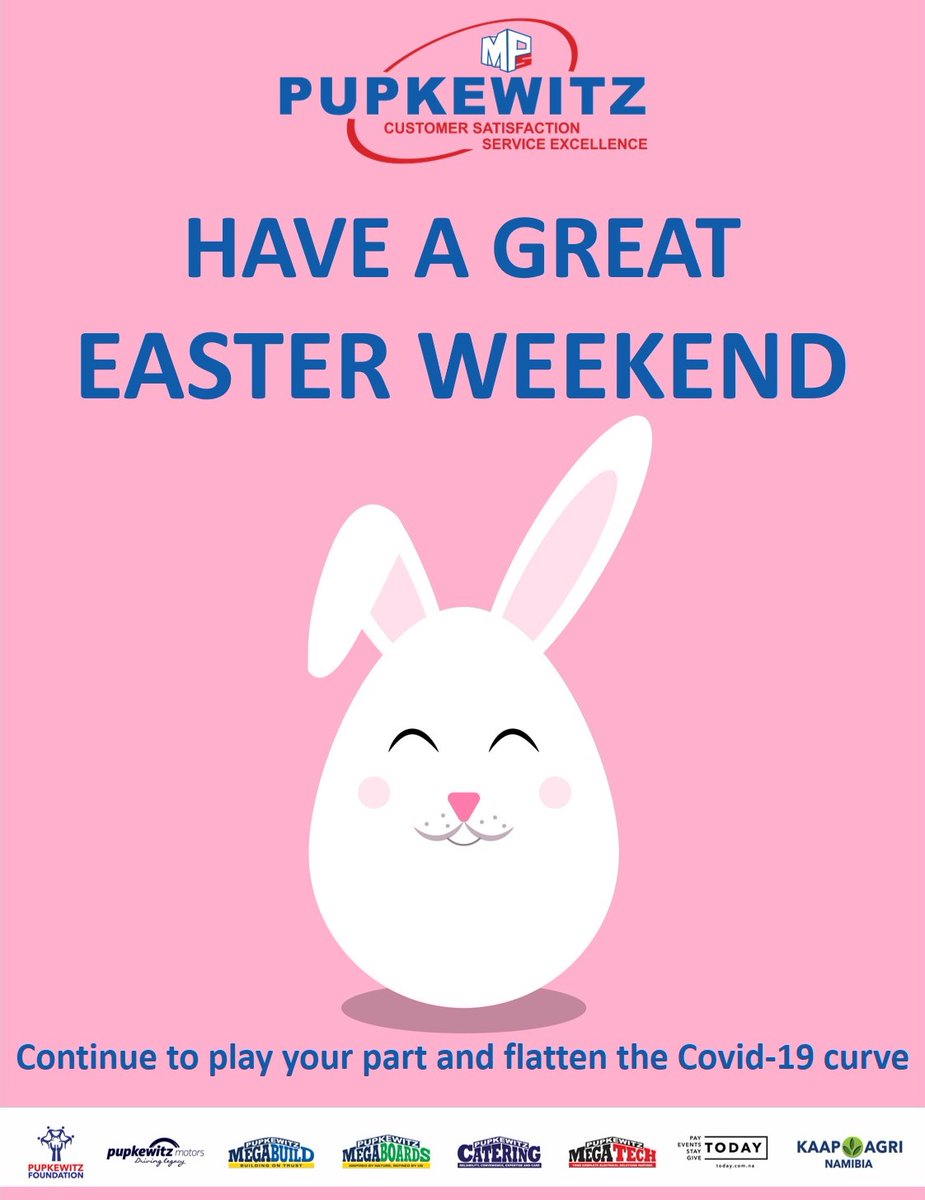 Have a great Easter Weekend!
#StaySafe #FlattenTheCurve