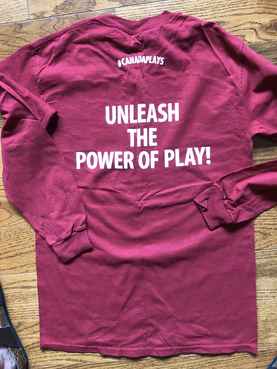 PlayocracyInc's tweet photo. I found this shirt today &amp; had the strongest URGE to wear this today!  Question: with self-isolation do I need to iron this???  #Playeveryday @stephgarst @USPlayCoalition @ipa_canada https://t.co/O5MvBluS8v