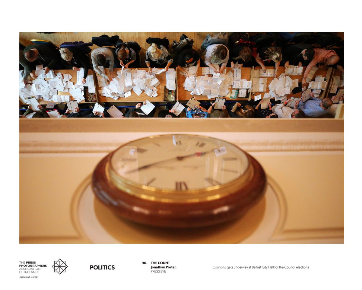 PressPhoto_IRL's tweet photo. The Count; Counting gets underway at Belfast City Hall for the Belfast City Council elec- tions. Picture by Jonathan Porter / PressEye. From the PPAI ‘Press Photographer of the Year’ Exhibition now online at https://t.co/3pfeMTVQfR #PPAI2020 #CapturingHistory https://t.co/W7y0WA0Tpf