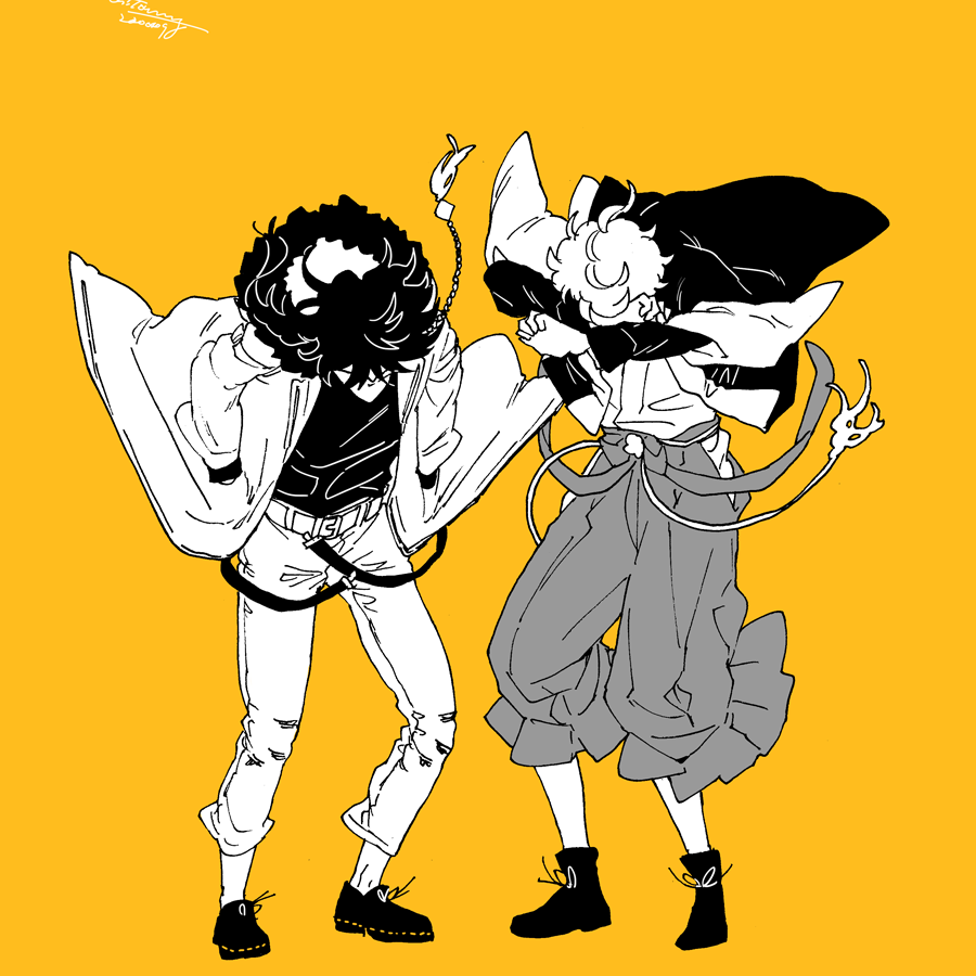 「だんだん風が強くなる帝幻 」|おおとみのイラスト