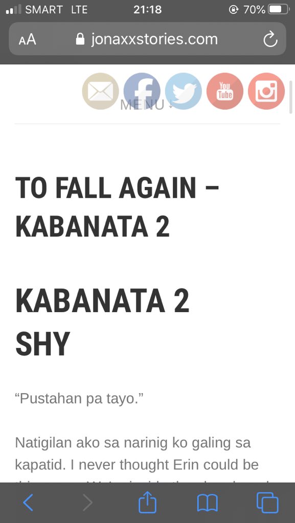 TO FALL AGAIN is published on Ate J’s site!OMG JOSIAH TRAVIS MONTEFALCO