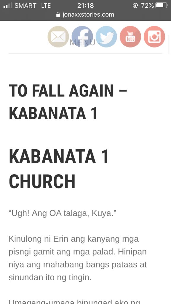 TO FALL AGAIN is published on Ate J’s site!OMG JOSIAH TRAVIS MONTEFALCO